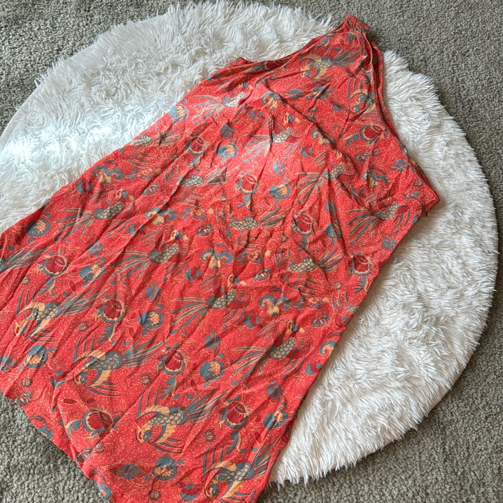 French Connection 100% Silk One Shoulder Mini Dress